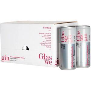 GlassWeGin Glaswegin Raspberry and Rhubarb Ready To Drink Can Case 12