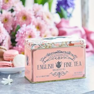 New English Teas Vintage Floral Classic Tea Tin - Blush