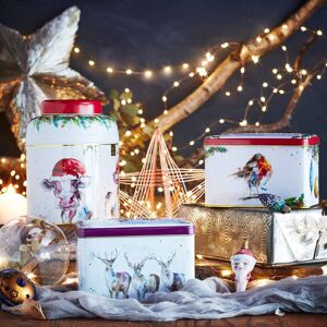 New English Teas Festive English Animals Tea Tin Bundle by Nicola Rowles