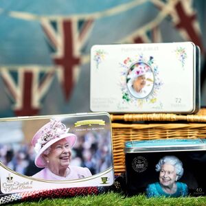 New English Teas Queen Elizabeth II Tea Tin Bundle