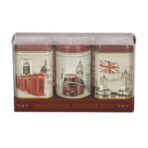 New English Teas Vintage England Triple Tea Selection Mini Tin Gift Pack