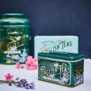 New English Teas Vintage Victorian Collection Tea Tin & Caddy Gift Bundle