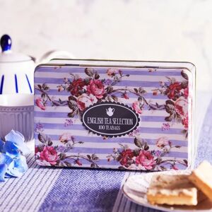 New English Teas Vintage Floral Tea Selection Gift Tin With 100 Teabags