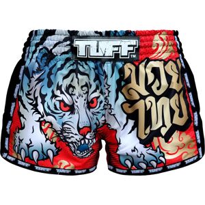 TUFF Sport MRS303 TUFF Muay Thai Shorts Retro Style Red Cruel Tiger - Red