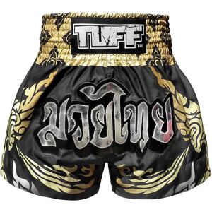 TUFF Sport MS631 TUFF Muay Thai Shorts Thai King Of Naga Black - Black