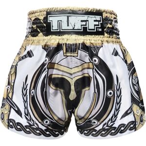 TUFF Sport MS634 TUFF Muay Thai Shorts Golden Gladiator in White - White