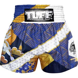 TUFF Sport MS651 TUFF Muay Thai Shorts Majestic Crane - Blue