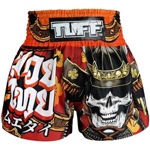 TUFF Sport MS658 TUFF Muay Thai Shorts Samurai Skull - Red