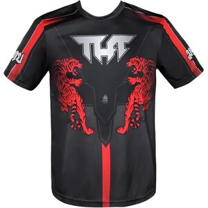 TUFF Sport TS009 TUFF T-Shirt Black Double Tiger With Thai Mythical Forest Creatures - Black