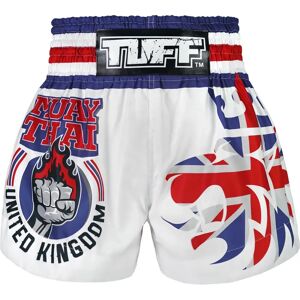 TUFF Sport MS666 TUFF Muay Thai Shorts King of Beasts - White