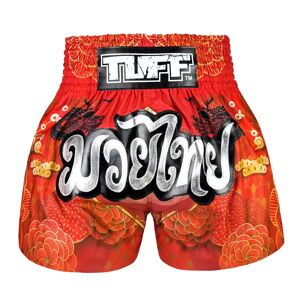 TUFF Sport MS669 TUFF Muay Thai Shorts The Legendary Dragon - Red