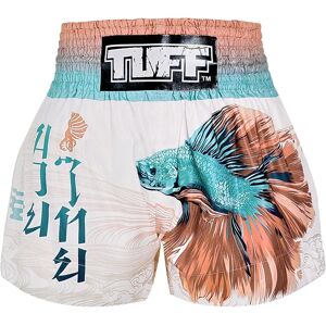 TUFF Sport MS671 TUFF Muay Thai Shorts The Super Delta - White