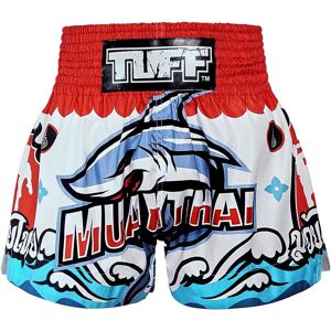 TUFF Sport MS674 TUFF Muay Thai Shorts The Fearless One - White