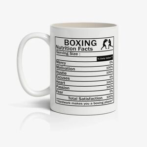 MartialArts Megastore Funny Boxing Nutritional Facts Mug