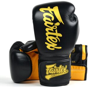 BGV18 Fairtex Black-Gold Super Sparring Gloves - Black