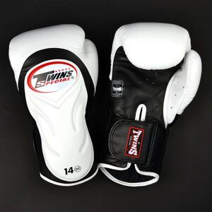 Twins Special BGVL6 Twins White-Black Deluxe Sparring Gloves - White