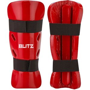 Blitz Dipped Foam Shin Guards - Red