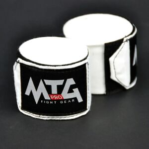 EH1 MTG Pro 5m White Elasticated Hand Wraps - White