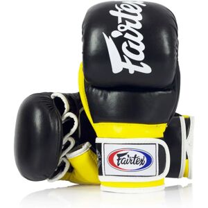 FGV18 Fairtex Black-Yellow Super Sparring MMA Gloves - Yellow