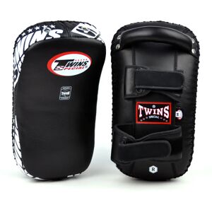 Twins Special KPL10 Twins Black Leather Thai Kick Pads - Black