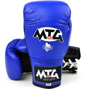 LG2 MTG Pro 3-Tone Blue Lace-up Boxing Gloves - Blue