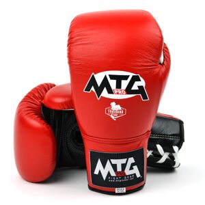 LG2 MTG Pro 3-Tone Red Lace-up Boxing Gloves - Red