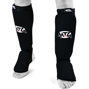 SF2 MTG Pro Black Elastic Shin Pads - Black