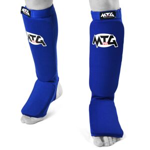 SF2 MTG Pro Blue Elastic Shin Pads - Blue