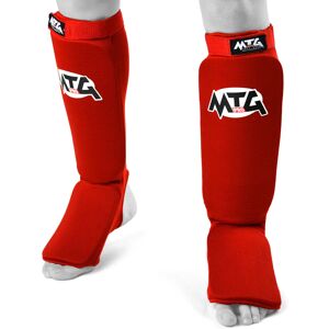 SF2 MTG Pro Red Elastic Shin Pads - Red