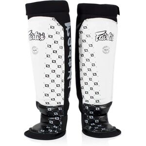 SP6 Fairtex White-Black MMA Style Shin Pads - White