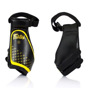 TP4 Fairtex Black-Yellow Lightweight Thigh Pads - Black