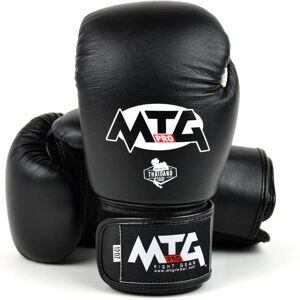 VG1 MTG Pro Black Velcro Boxing Gloves - Black