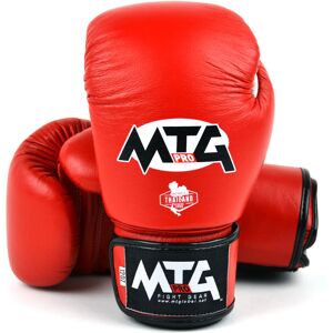 VG1 MTG Pro Red Velcro Boxing Gloves - Red