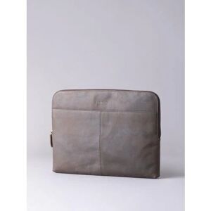 Lakeland Leather Hunter Leather Laptop Sleeve in Chocolate Brown - Brown