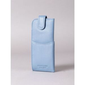 Lakeland Leather Leather Tab Glasses Case in Sky Blue - Blue