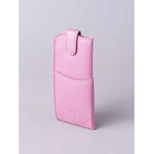 Lakeland Leather Leather Tab Glasses Case in Mauve - Purple