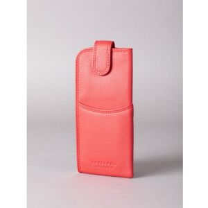 Lakeland Leather Leather Tab Glasses Case in Red - Red