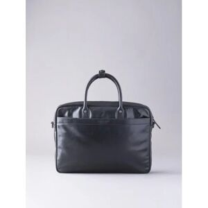 Lakeland Leather Fenton Leather Laptop Briefcase in Black - Black