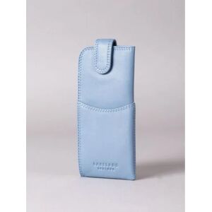 Lakeland Leather Leather Tab Glasses Case in Sky Blue - Blue