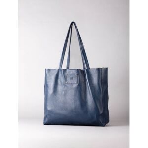 Lakeland Leather Tarn Leather Bucket Bag in Navy - Blue