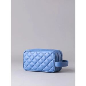 Lakeland Leather Quilted Leather Washbag in Blue - Blue