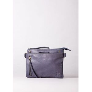 Lakeland Leather Harstone Mini Leather Cross Body Bag in Blue - Blue