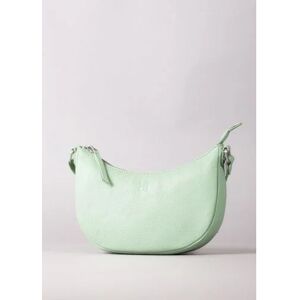 Lakeland Leather Coniston Crescent Leather Cross Body Bag in Light Green - Green