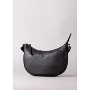 Lakeland Leather Coniston Crescent Leather Cross Body Bag in Black - Black