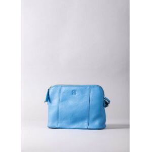 Lakeland Leather Alston Curved Leather Cross Body Bag in Blue - Blue