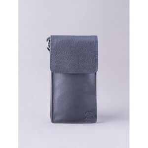 Lakeland Leather Bowness Leather Cross Body Phone Pouch in Navy - Blue