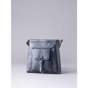 Lakeland Leather Birthwaite Large Leather Cross Body Bag in Navy - Blue