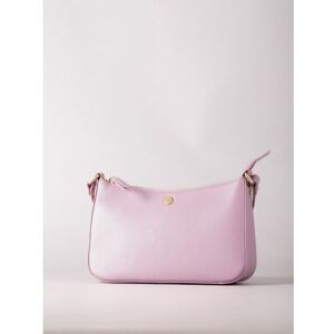 Lakeland Leather Tarnbeck Curved Leather Cross Body Bag in Dusky Pink - Pink