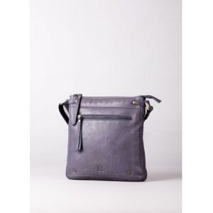 Lakeland Leather Harstone Large Leather Cross Body Bag in Blue - Blue