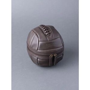 Lakeland Leather Vintage Leather Football Wash Bag in Brown - Brown